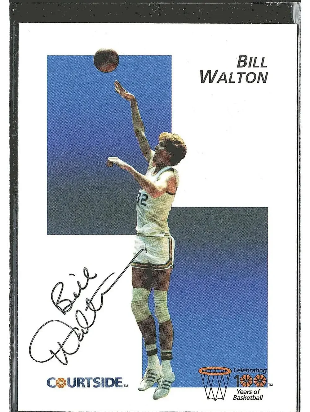 1992 Courtside Flashback #41 Bill Walton HAND SIGNED